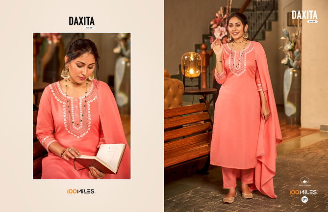 Daxita By 100 Miles Salwar Kameez Readymade Catalog